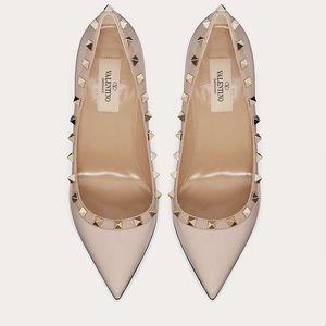 VALENTINO Garavani rockstud leather pump 100 MM